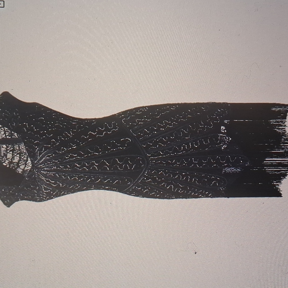 Elegant Navy Beaded Dress Vintage 1920s Inspired Size Small